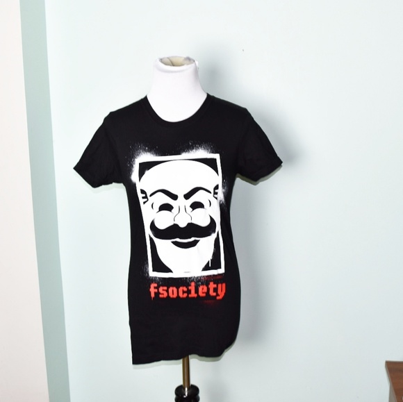 Tops - Mr. Robot F Society Graphic Tee